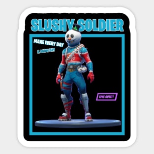 Slushy Soldier Sticker